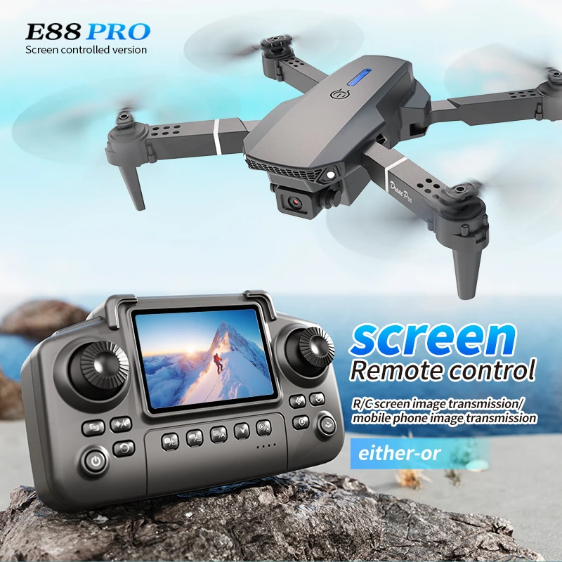 Professionelle E88 PRO Drohne  – Drone Ae Rc Bewertung und Preis